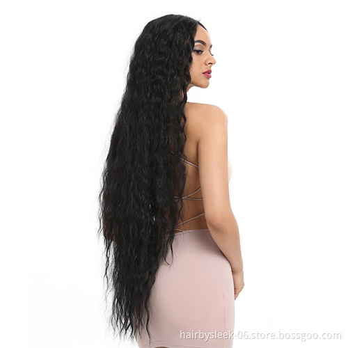 Rebecca Fashion synthetic wigs 41Inch Long afro kinky curly female natural color bohemian hair wig synthetic hair wigs for women
